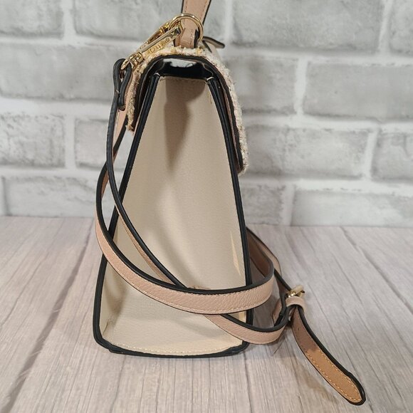 Dune London Blush Pink Tweed Boucle Crossbody Handbag Quiet Luxury - Picture 10 of 10